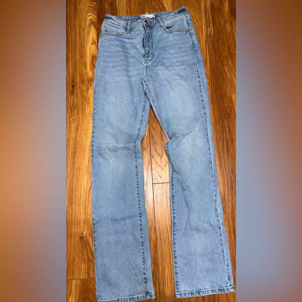 COPY - Zara Blue High Rise Jeans Classic Denim